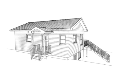 service-1 Cottage and seasonal residence permit drawing for Ontario building departments